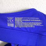 Victoria's Secret VSX Sport Racerback Sports Bra Blue Logo Print Photo 3