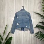 BLANK NYC  Distressed Raw Hem Denim Jean Jacket size S Small Photo 1