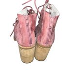 Jeffrey Campbell Pink Sueded Leather Cors Lace Up Booties Sandals Shoes size 8 Photo 8