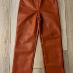 Wilfred Aritzia  orange leather pants  Photo 0