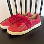 Hotter ChaseāLeather Ortholite pink side zip sneakers size 6.5 Photo 4