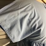 Vintage 90s Honors Peasant Midi Dress Embroidered Floral Cotton Baby Blue Large Photo 4