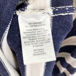 Treasure & Bond Navy Grey Stripe Crewneck Sweater - Large | Lightweight Knit Photo 4