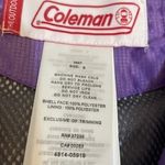 Coleman  multitec purple hooded lightweight outdoor rain jacket pouch Sz Small Photo 1
