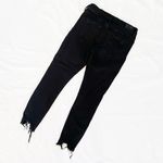 EXPRESS Midrise Black Ripped Skinny Jeans Photo 9