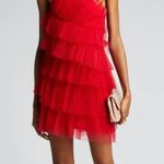 Alexis  Raina Tiered Tulle Halter Mini Dress Cherry Red Size M NWT Photo 1