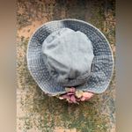 NOS 90s Nordstrom Carole Amper denim floral Blossom bucket hat Pink Photo 2