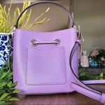 Kate Spade New York Purple Bucket Bag Crossbody Drawstring Pale Gold Hardware NW Photo 8