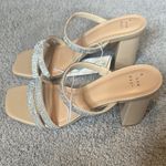 A New Day Women's Silver Stacy Heeled Sandals Size 9.5 NEW Photo 4