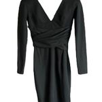 Dress the Population  Women's Drew Long Sleeve Stretch Short Dress Photo 1