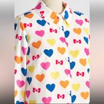 Modcloth  x Hello Kitty Supercute Love Button-Up Top Medium NWT Photo 2