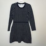 Maison Jules Women's Sweater Dress L Polka Dot Classic Coquette Preppy Work Retro Geometric Photo 1