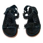 Anthropologie  KELSI DAGGER Brooklyn Spark Black Suede Beaded Sandals Size 9 NEW Photo 2