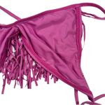 l*space L* Size Small Audrey Fringe Halter Bikini Top Swimwear Photo 6