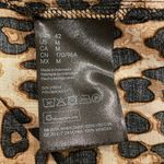 H&M womens cheetah animal print short sleeve blouse size Medium Photo 4