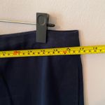 Boden Navy Blue Floral Embroidered Linen Cotton Skirt Women's size 10 Petite Photo 7