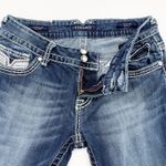 Vigoss  Women The Dallas Straight Leg Jeans Size 29 Low Rise Y2K Cowgirl Glam Photo 8