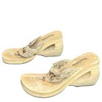 Skechers Something Else Wedge Sandal 8 Tan Braided Beaded Chunky Y2K Boho 90s Photo 1