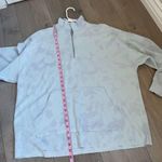 Aerie light blue tie dye quarter zip pullover sweater loungewear Photo 4