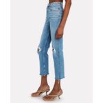 RE/DONE  70s Stove Pipe High-Rise Distressed Crop Jeans Size 25‎ Photo 4