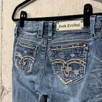 Rock Revival Women’s 28 Blue Adaliz Easy Straight Denim Jeans Embellished Y2k Photo 7