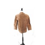 Vintage 1990s Grunge Aesthetic Tan 100% Genuine Leather Sueded Size 10 Photo 7