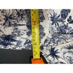 Tory Burch 100% Silk Top Blouse Shirt Blue Frenesi Toile Floral size xs Photo 5