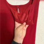 SKIMS  RED COTTON RIB TANK CATSUIT SIZE XL Photo 9