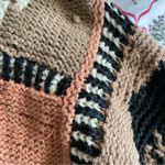 Vintage 80s 90s 20 Ans by Mariea Kim Safari Animal Knit Cardigan in Large Tan Photo 3