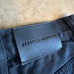 Rebecca Minkoff NWT  Vantablack Distressed Straight Taper Jeans Size 24 Photo 4