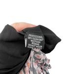 Karina Grimaldi Black Pink Floral Print Silk Surplice Neck Mini Dress XS Photo 11