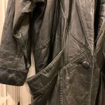 Vintage Pelle Studio Soft Leather Trench Coat by Wilson Leather Black Size M Photo 5