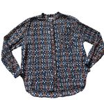 Isabel Marant Etolie Nahla Printed Blouse Multicolor Size 34 (US Size 10) Blue Photo 8