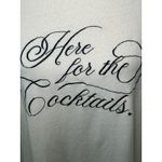 Z Supply Here for Cocktails Graphic Tee Casual Top Women's Large 100% Cotton Photo 1
