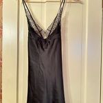 Victoria's Secret  Elegant Black Lace Trim Nightgown Photo 1