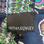 Cynthia Rowley Back Button Medallion Print Sleeveless Multi Color Blouse Photo 6