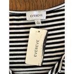Evereve Laney Stripe Mix Tank Top Black White V Neck Cap Sleeves New With Tags L Photo 4