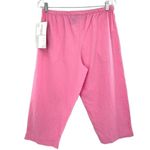 Jane Ashley Pink Cotton Drawstring Capri Pedal Pusher Pants Photo 6
