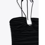 ZARA Ruched Halter Mini Dress Photo 9