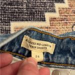 Madewell Relaxed Mid-Length Denim Shorts High-Waist Distressed Hem Women’s 26 Photo 9