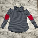 Cold Shoulder Striped Long Photo 1