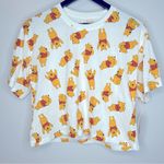 Disney Winnie the Pooh Cropped T-Shirt Size S NWT Photo 0