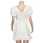 ALAMOUR THE LABEL Andrey Mini Dress, White, Medium White Photo 12