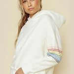 Sundry  Rainbow Stripe Hoodie Photo 0