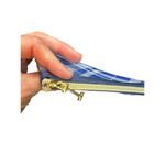 Isaac Mizrahi  Mesh blue Travel Kit Bag Cosmetic Case Organizer 8x5” Photo 2