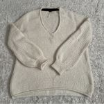 Free People  Ivory V-Neck Sweater cotton alpaca blend Photo 0