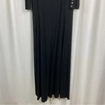 Soft Surroundings Black 3/4 Sleeve Jersey Knit Maxi Dress Sz.M Photo 3