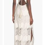 ASTR The Label Cotton & Bohemian Tassel Tie Lace Maxi Dress, Off-White sz. XS Photo 4