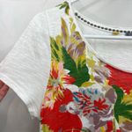 Anthropologie Little Yellow Button  women's Elysia floral loose relaxed‎ shirt S Photo 1