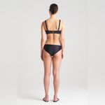 Natori BANDEAU BIKINI TOP Orange Black Size 36A, 34B, 32C Top & Small Bottom Photo 2